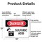 Signmission Sulfuric Acid Danger Sign, Aluminum, 18in W x 12in L, 2PK OS-2PACK-DS-A-1218-L-1585 - alternate 2